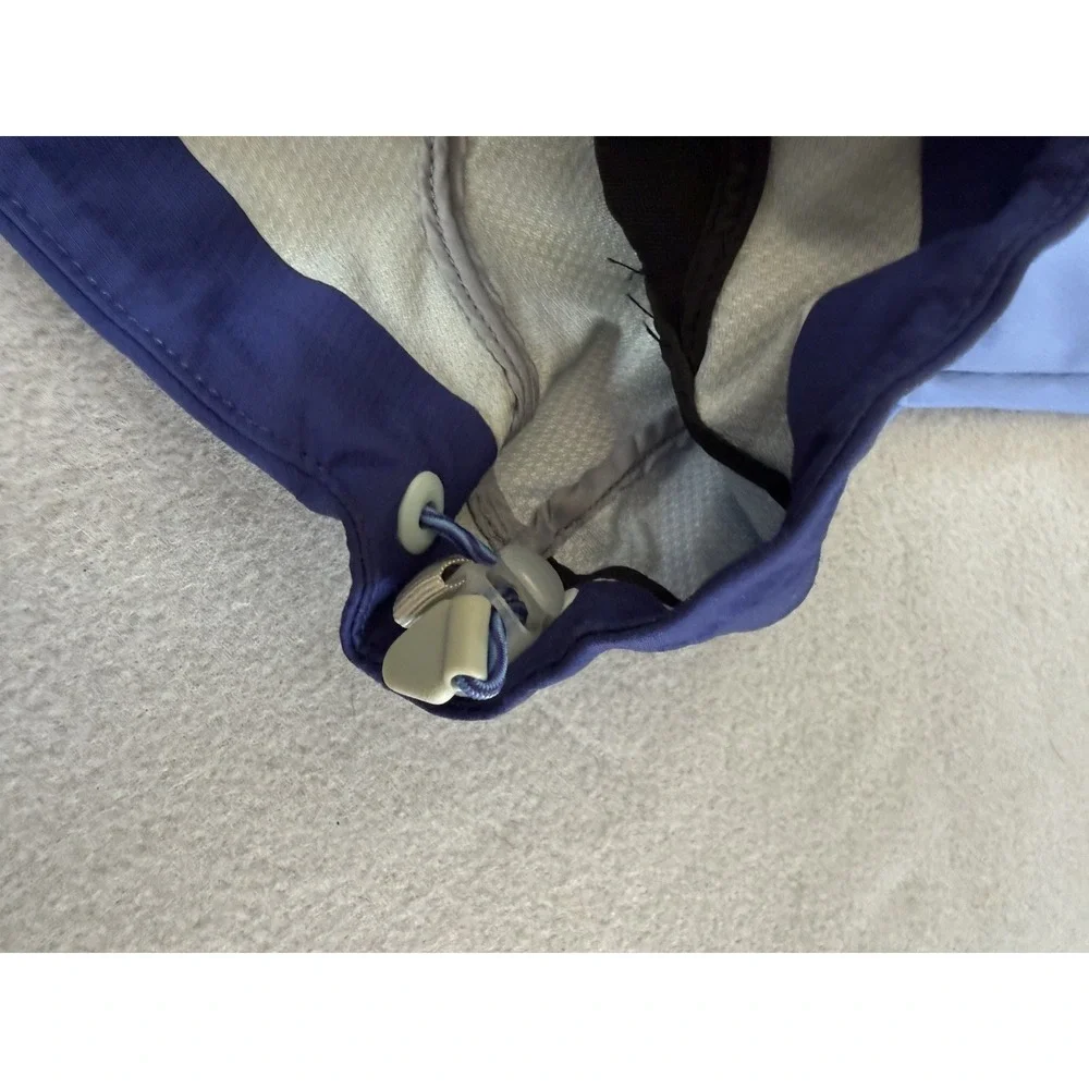 LL Bean Rain Shell Jacket Women's Sz M Blue Color block - Picture 9 of 16